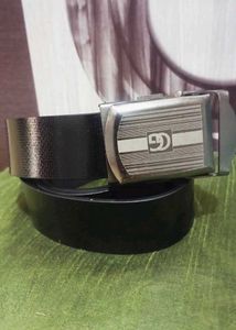 Men's Black Belts with Silver Buckle