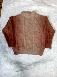 Kids (10-11 Y) Ombre Cable Knit Mock-Neck Warm Swe