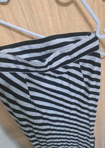Chic Striped Maxi Skirt