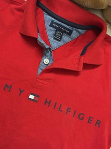 Tommy Hilfiger Red Polo Shirt