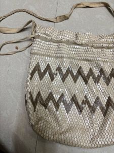 Unique chevron geometric pattern with embellished