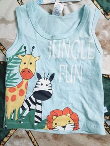 Cute Kids Animal Print Summer Set