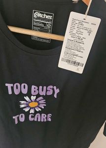 Glitchez Women Black Relaxed Tshirt