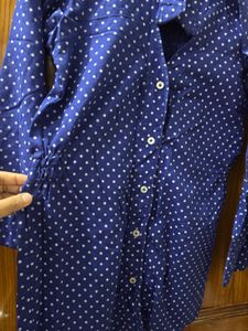 🌸Polka Dot Shirt Dress