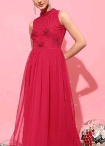 Elegant Pink Gown Offer only for Today