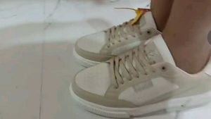 HRX Beige &amp; White Sneakers