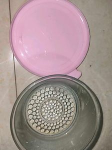 Decorative Glass Bowl with lid - Set of 2