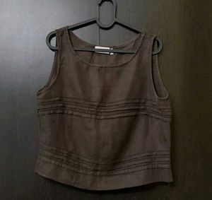 🎀🍂Vittoria Verani_Pintuck Details Crop Top🍂🎀