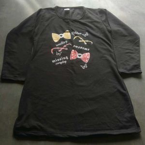 Ladies Black Long Top