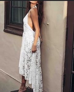 Lace White Dress For Beach