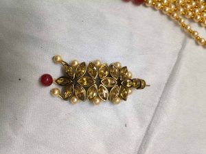 Stunning Red Kunda  Jewellery Set