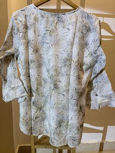 Stylish Printed Kurta with Bell Sleeves