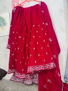 beautiful party wear Sarara suit full work