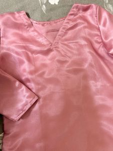 Pink Satin Dress