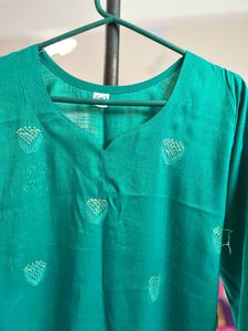 Gorgeous Sea Green Shinning Kurta