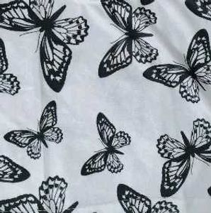 Butterfly Print Cropped Top