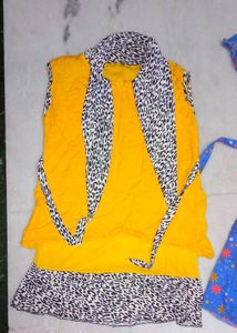 Girls' Dress &amp; Vest Set