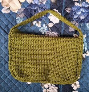 Crocheted Olive Bag Wicked World🔮🪄