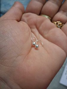 Pearl &amp; Silver Nose Pins - Set of 3