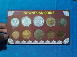 Indonesia Coin Set With Original Cover, Foreign Co