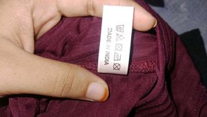 Chic Burgundy Ribbed Long Cardigan