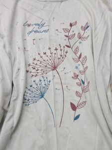 Cute Floral Print Tunic Top