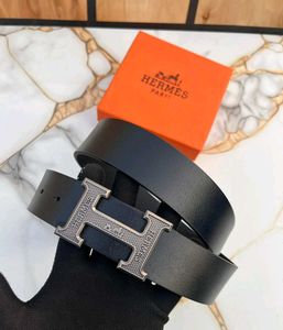 Hermes Designer Black Leather Belt