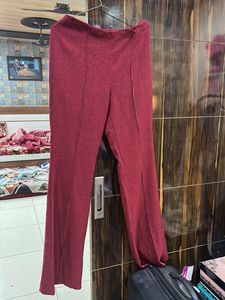 Maroon Casual Pants