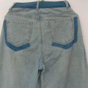 Light Wash Wide Leg Jeans