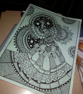 Intricate Peacock Mandala Art