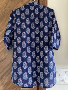 Blue Paisley Print Set