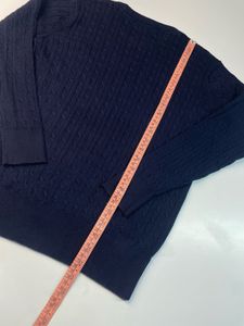 US Polo Assn Cable Knit Navy Sweater