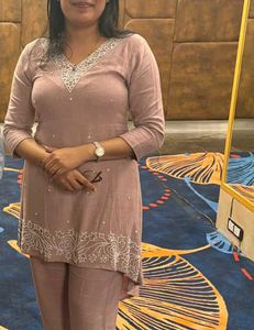"Som's Creation" Pastel Mauve Elegant Ethnic Set💜