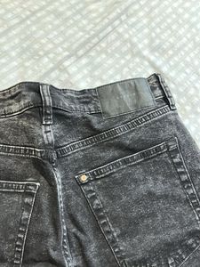 Black Denim Shorts