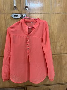 PRETTY CORAL PEACH TOP