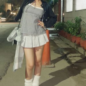 acubi pleated skirt with attached shorts