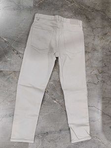Zara Light Beige Straight Leg Pants