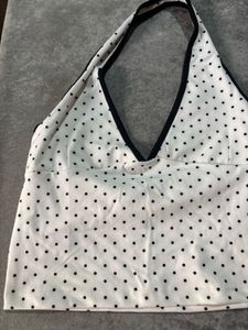 Polka Dot Halter Neck Top