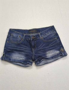 Y2K Low Rise Micro Mini Denim Shorts