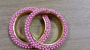SALE SALE SALE VALID FOR TODAY ONLY Pink Beads Bangles