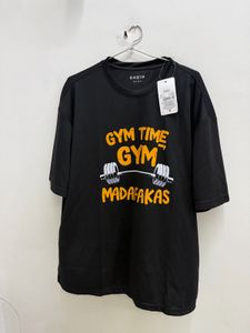 Shein Funny Gym Time Graphic T-Shirt