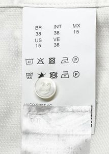 HUGO BOSS Men's White Short Sleeve Shirt