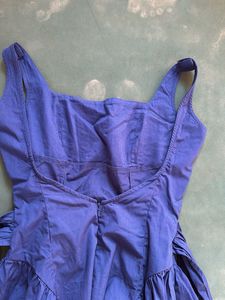 Chic Blue A-Line Mini Dress