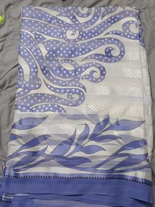 Beautiful Blue & White Saree