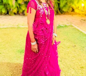 Elegant dark purple  💜 Net gawon only cash