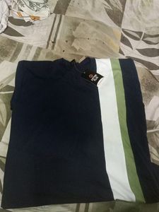 Navy Blue Round Neck Tshirt
