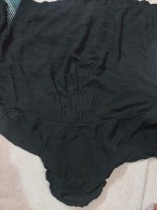 Elegant Sheer Black Blouse