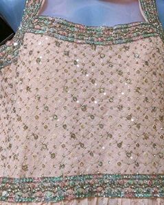 Beautiful Peach Embellished Gown