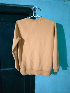 Length 25,Yellow Crew Neck Sweatshirt