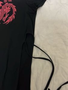 Black Dragon Graphic Dress